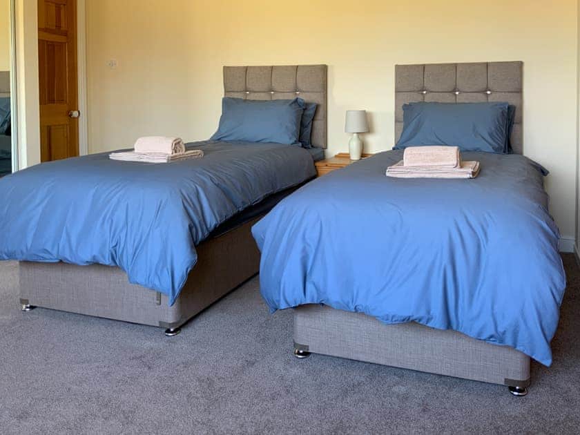 Twin bedroom (zip and link) | The Bungalow, Aikton, near Carlisle