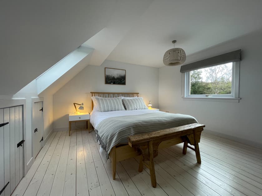 Double bedroom | Lower Hilton Cottage, Culrain, Lairg