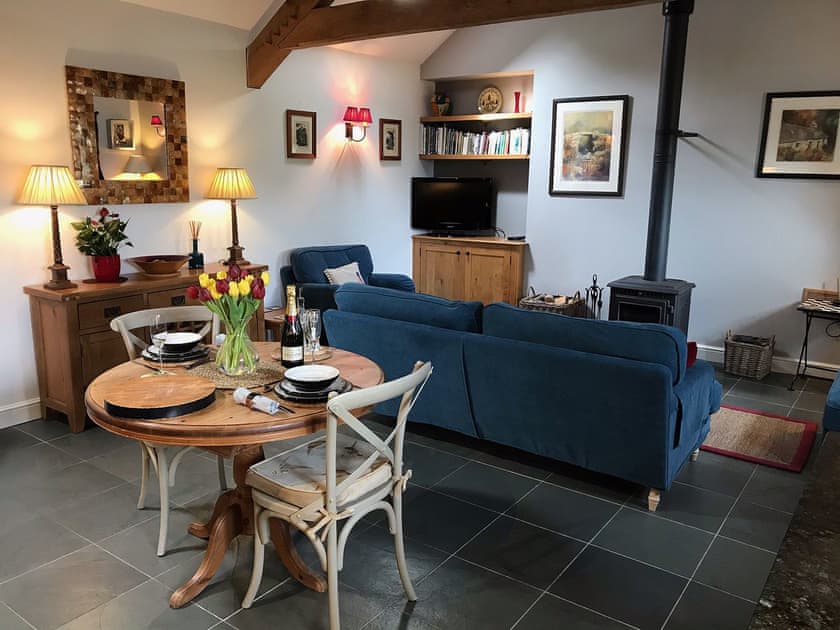 Open plan living space | The Barn, Rowen, near Conwy