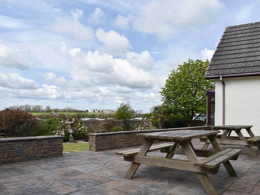 Patio | Cae Coch, Brynteg, near Benllech