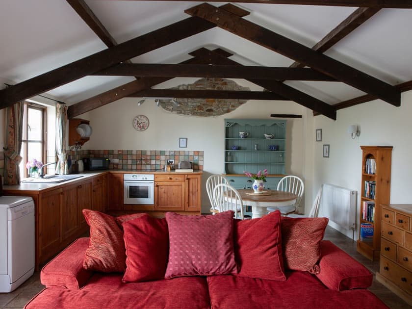 Open plan living space | Honeysuckle Cottage - Woodlands Manor Farm, Woodford, near Bude