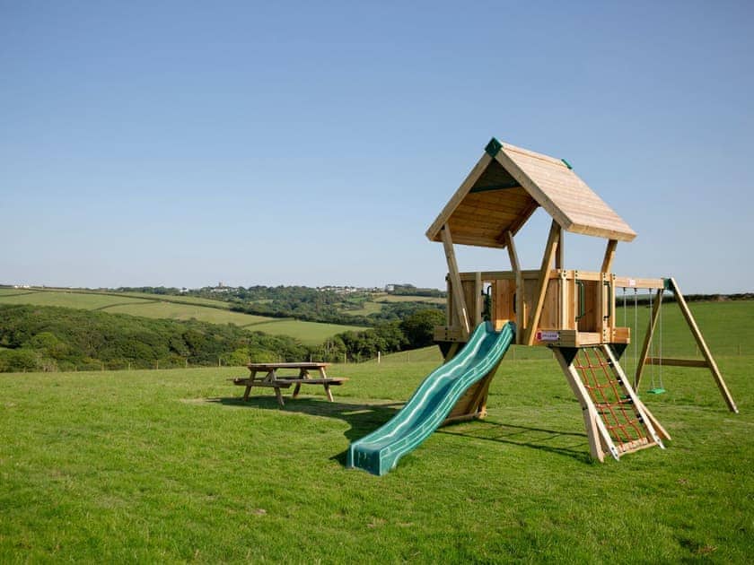 Children’s play area | Jasmine Cottage - Woodlands Manor Farm, Woodford, near Bude