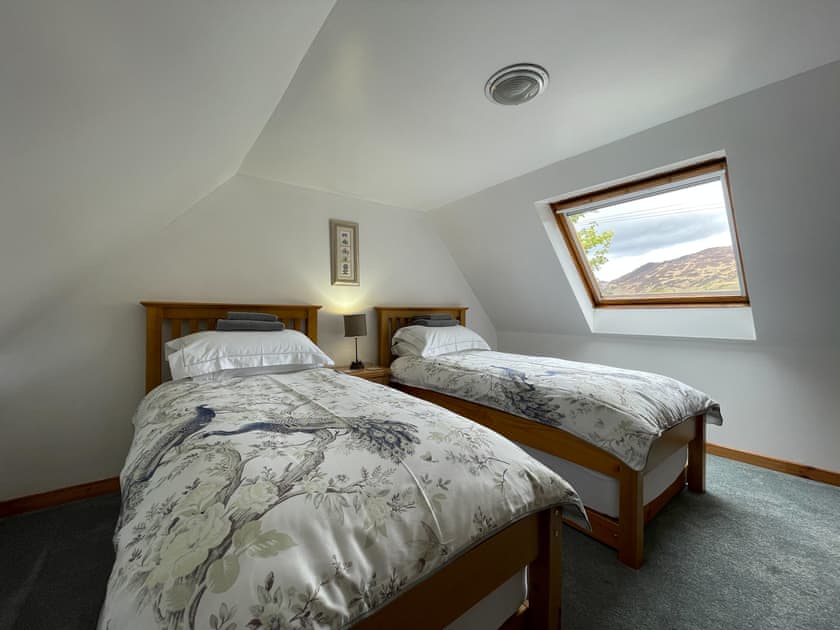 Twin bedroom | Lag Cottage, Dornie, near Kyle