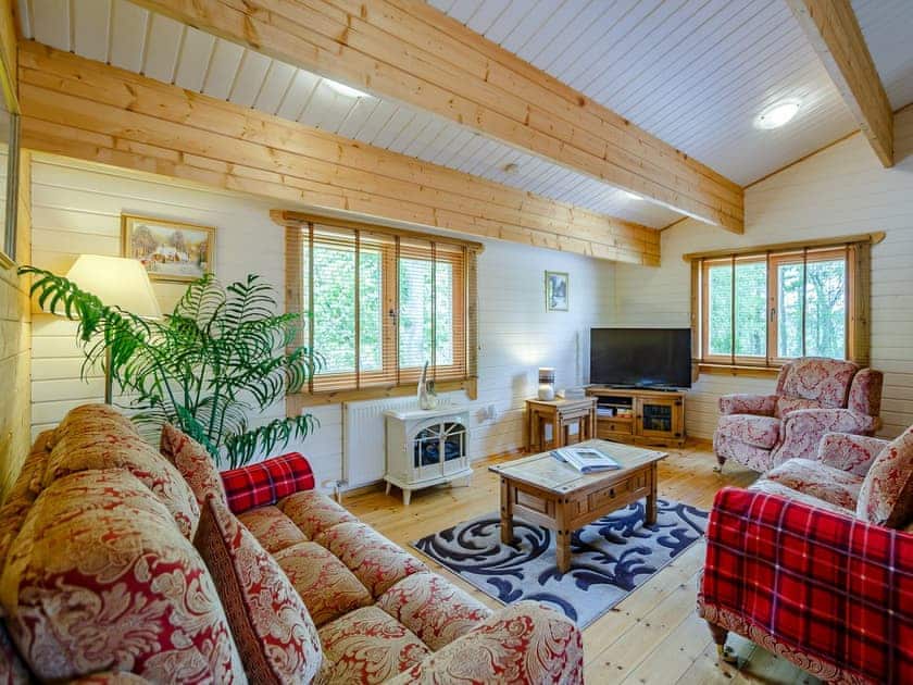 Living area | Chloe - Old Pump House Lodges, Lintlaw near Duns