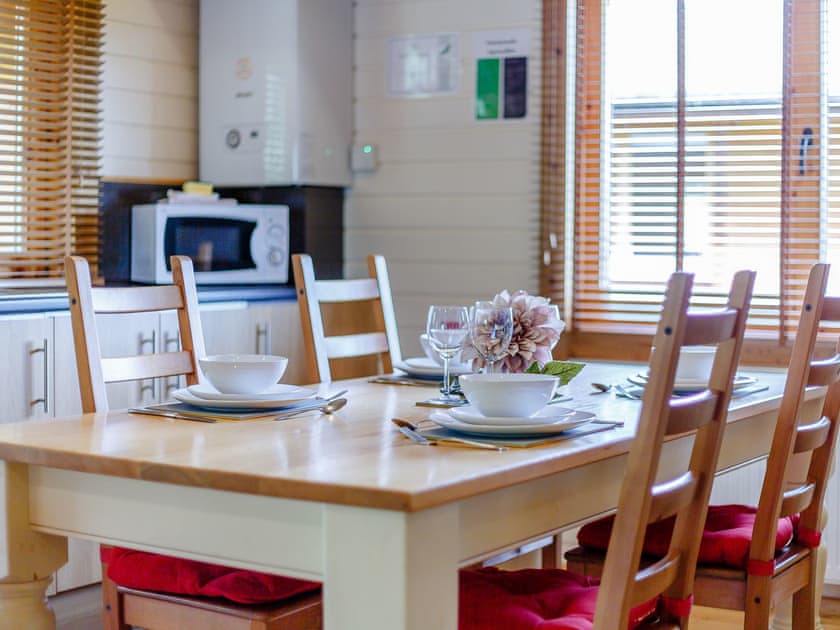 Dining Area | Chloe - Old Pump House Lodges, Lintlaw near Duns