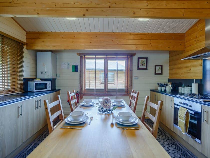 Kitchen/diner | Chloe - Old Pump House Lodges, Lintlaw near Duns