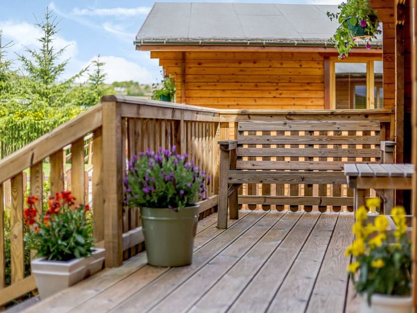 Veranda | Chloe - Old Pump House Lodges, Lintlaw near Duns