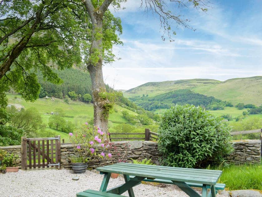 Garden | Graig Las Holiday Cottages- The Stables - Graig Las Holiday Cottages, Llangynog, near Welshpool