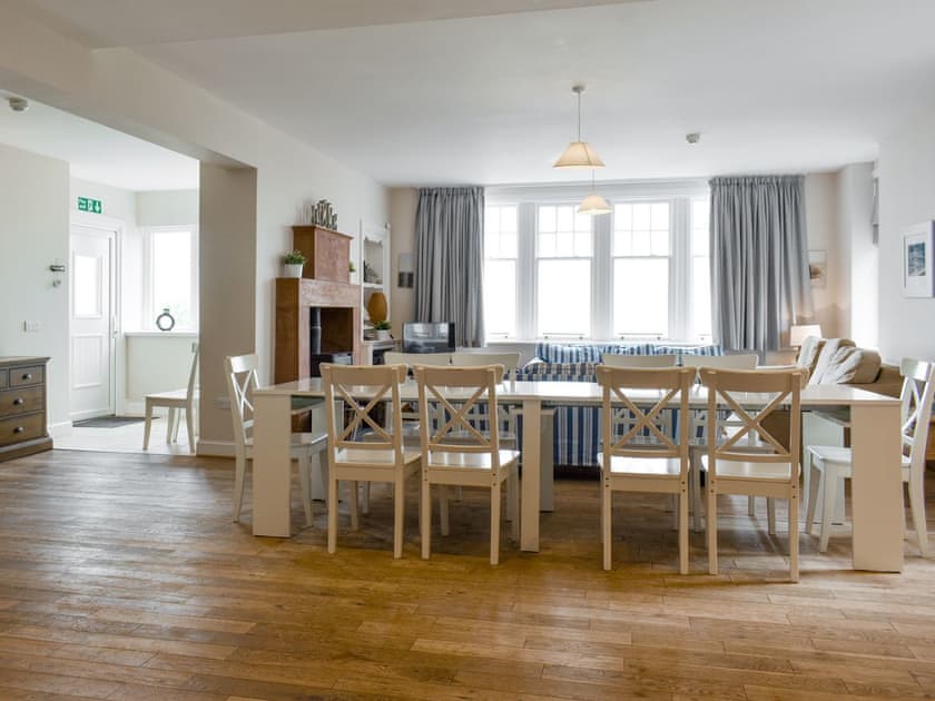 Open plan living space | Lower Beach House, Whiting Bay