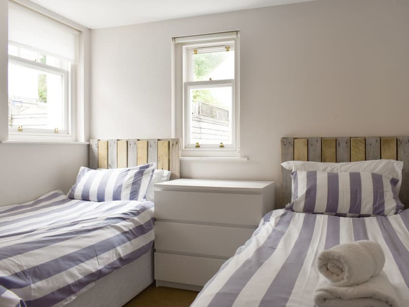 Twin bedroom | Lower Beach House, Whiting Bay