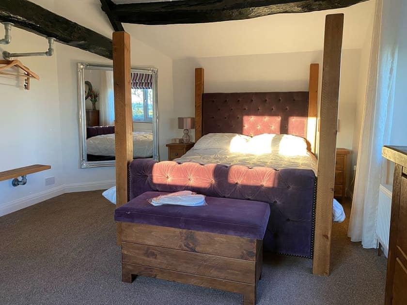Four Poster bedroom | Boundary Cottage, Old Whittington, near Chesterfield
