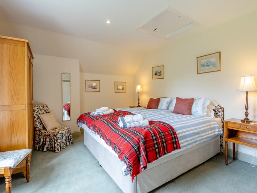 Double bedroom | Stables House - Barwhillanty Estate, Parton, near Castle Douglas
