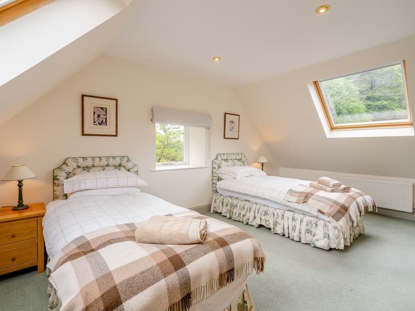 Twin bedroom | Stables House - Barwhillanty Estate, Parton, near Castle Douglas