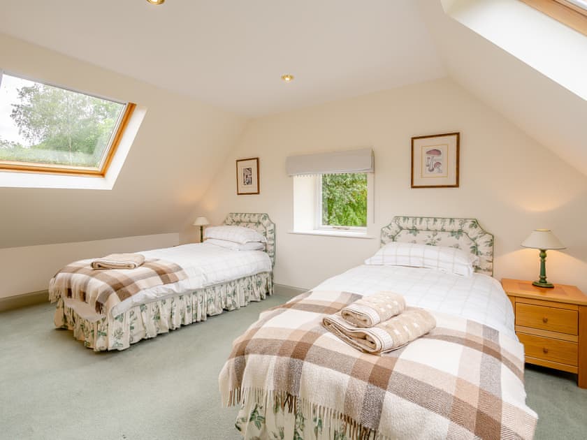 Twin bedroom | Stables House - Barwhillanty Estate, Parton, near Castle Douglas