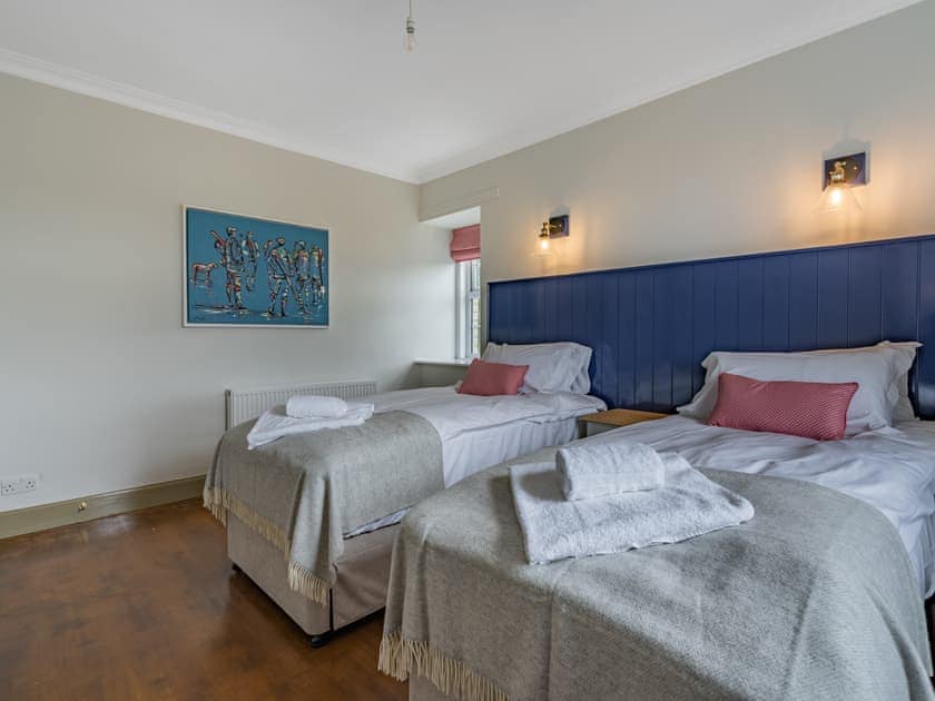 Twin bedroom | Culdoach - Barwhillanty Estate, Parton, near Castle Douglas