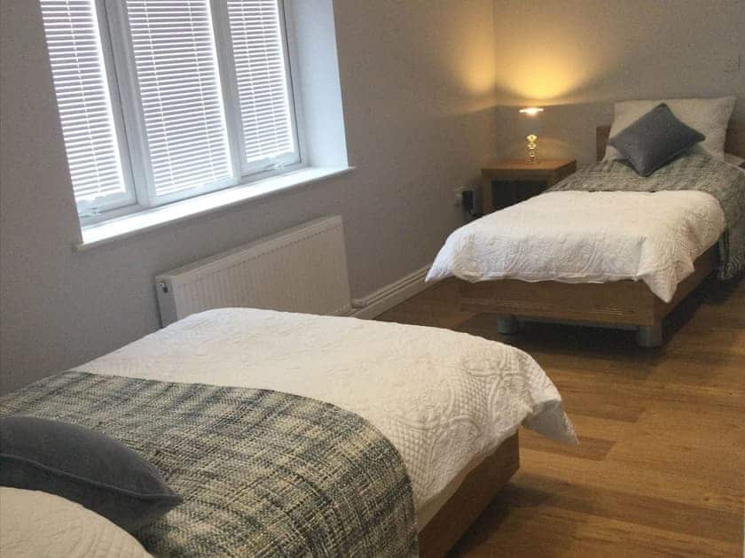 Twin bedroom 4ft double 3ft single profile beds | Miners Meadow, Wheatley Hill, Durham