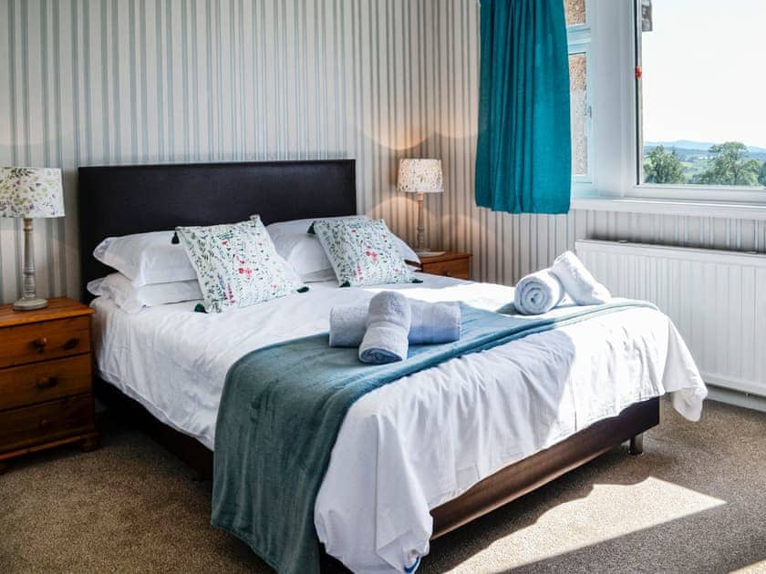 Double bedroom | Woodend Farmhouse Halmyre, Haugh of Urr, near Castle Douglas