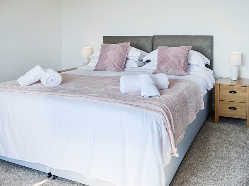 Double bedroom | Woodend Farmhouse Halmyre, Haugh of Urr, near Castle Douglas
