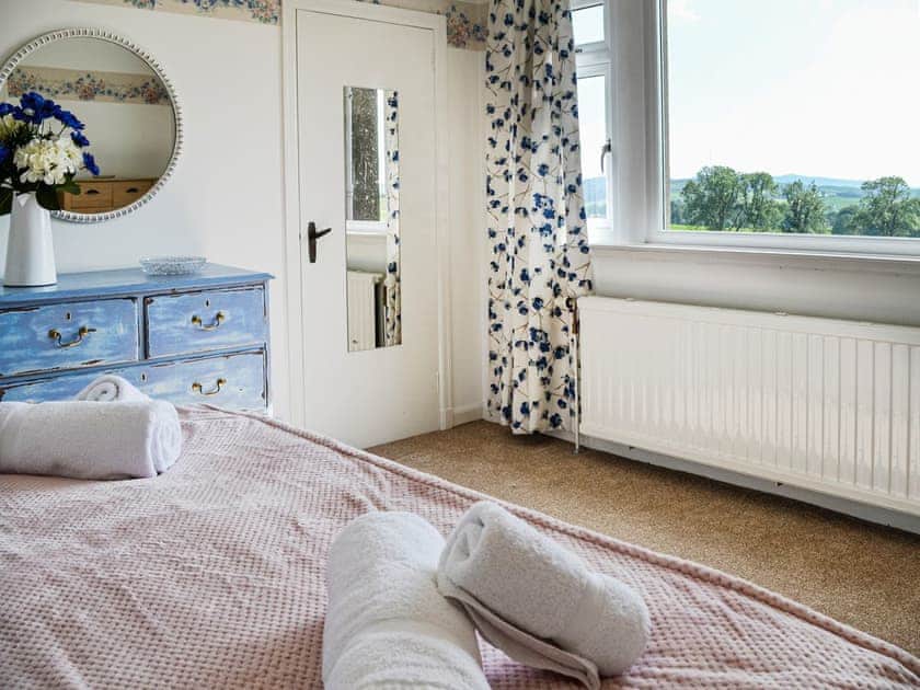 Double bedroom | Woodend Farmhouse Halmyre, Haugh of Urr, near Castle Douglas