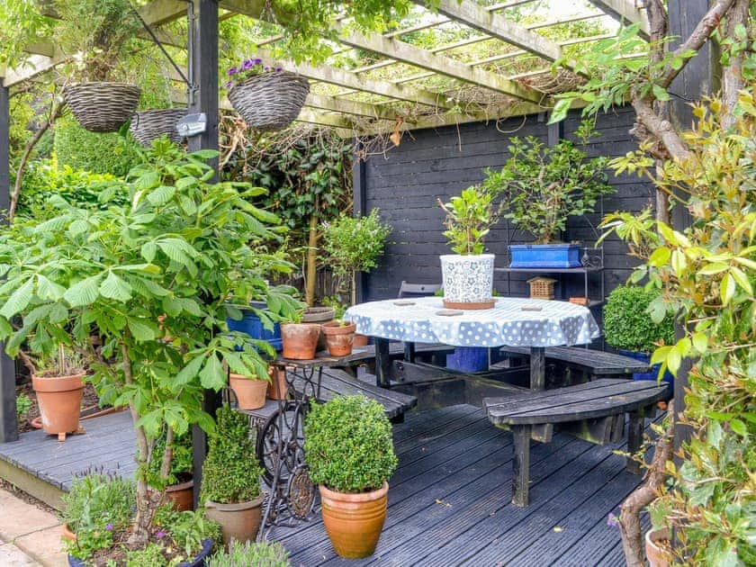 Sitting-out-area | 5 Church Square, Rigg, near Gretna Green