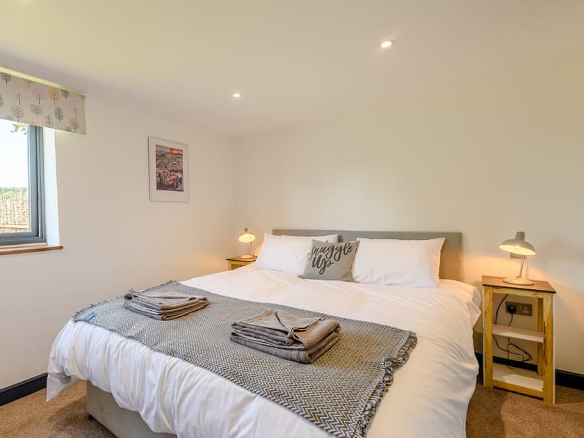 Double bedroom | Go Cart Barn - Woodend Farm, Huntley
