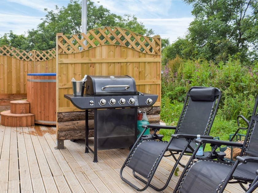 Hot tub | Primrose - Brynteg Glamping, Brynteg, near Benllech