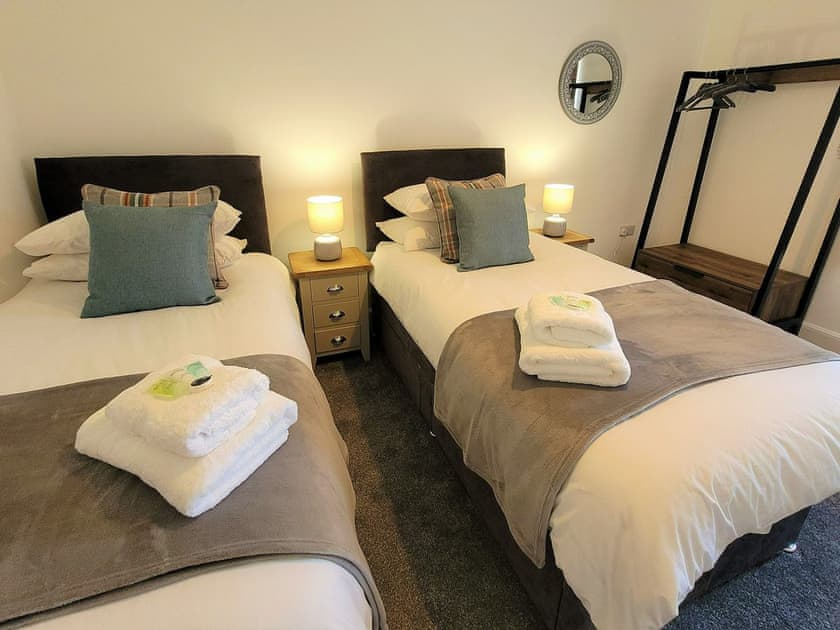 Twin bedroom | Garrarie Cottage, Whithorn