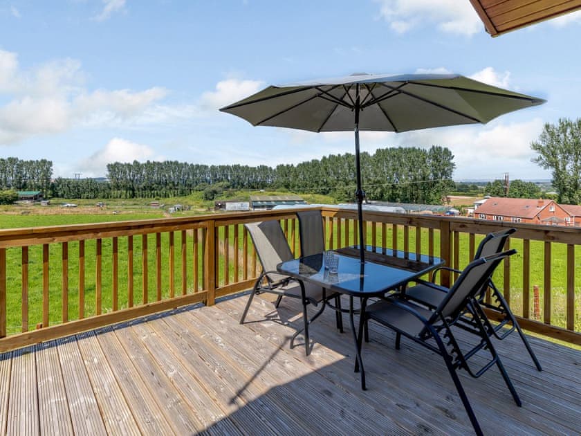 Sitting-out-area | Nanny Goat Lodge - Chadwick Bank Holiday Lodges, Chadwick, near Worcester