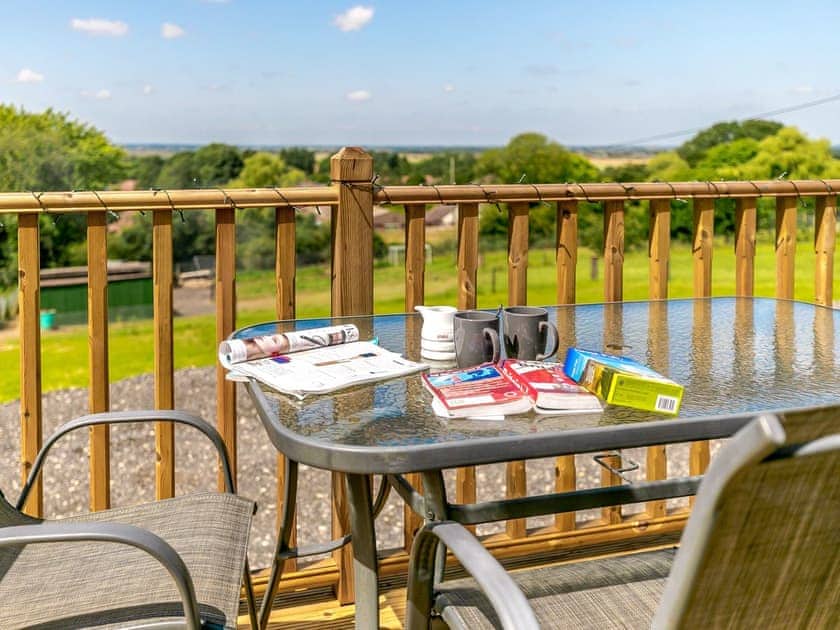 Sitting-out-area | Hill Crest Lodges- Hill Crest Lodge 1 - Hill Crest Lodges, Hemswell, near Market Rasen