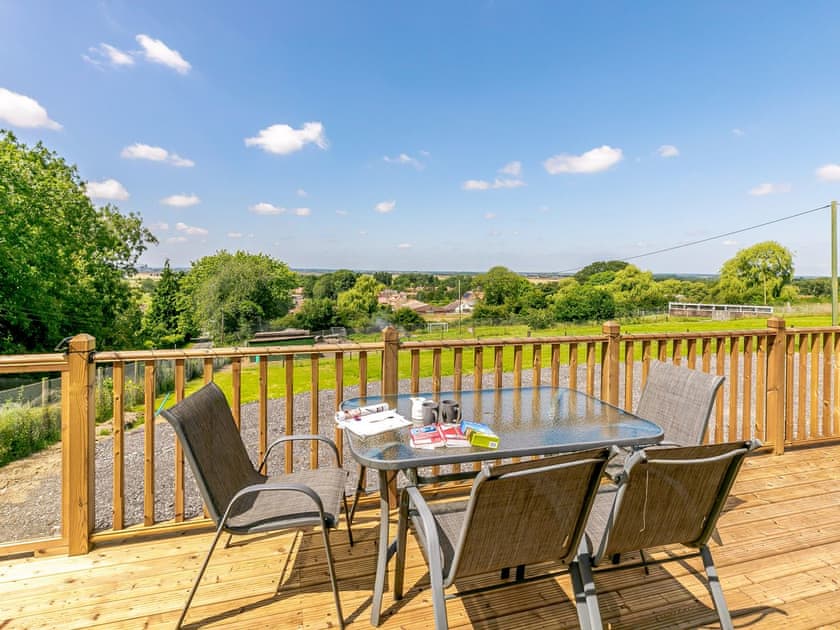 Sitting-out-area | Hill Crest Lodges- Hill Crest Lodge 1 - Hill Crest Lodges, Hemswell, near Market Rasen