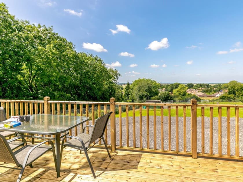 Sitting-out-area | Hill Crest Lodges- Hill Crest Lodge 1 - Hill Crest Lodges, Hemswell, near Market Rasen