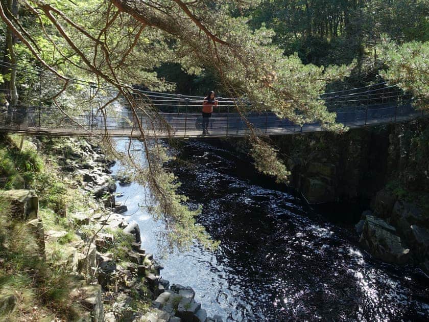 Surrounding area Wynch Bridge leading to Low Force Cascades  | Glen Cottage, Mickleton, near Barnard Castle