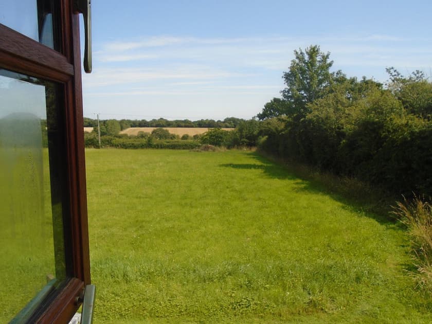 View from first floor double bedroom - rear | Whipple Tree Cottage, Cratfield, Halesworth