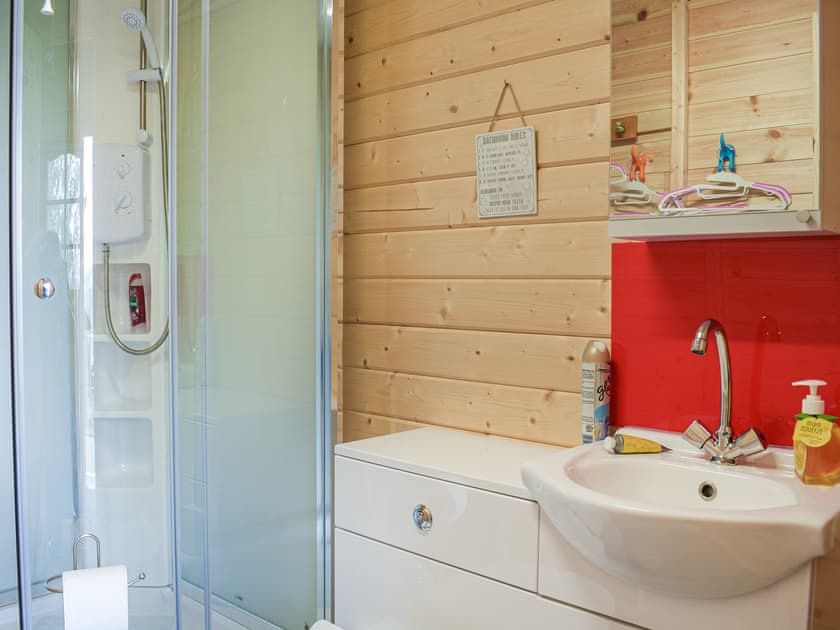 Shower room | Moonlight View - Hightimbers Holiday Lets, Newtown