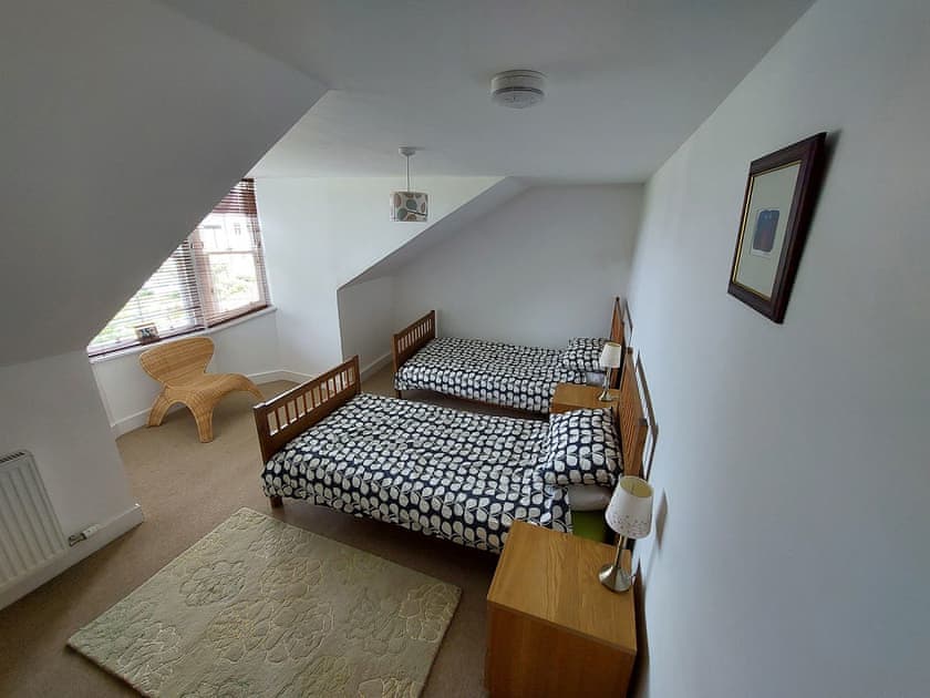 Twin bedroom | Castlehill Upper Villa, Campbeltown