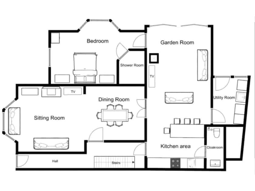 Ground floor plan  | Haldon View, Lympstone