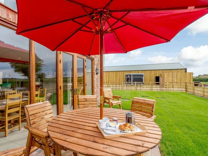 Sitting-out-area | Honies Farm Barns- The Vintage Store - Honies Farm Barns, East Stoke, near Newark