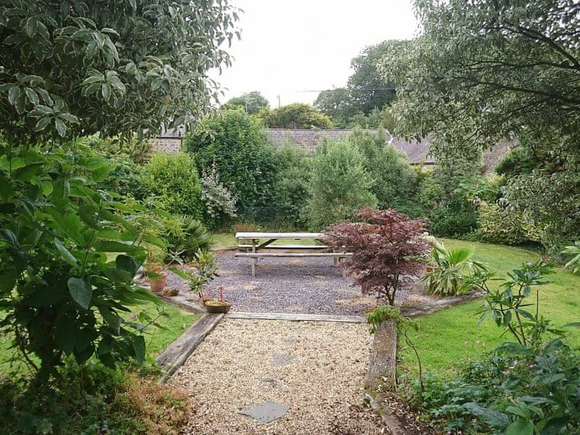 Secure front garden with additional seating area | The Last Barn, Valast Hill, near Stackpole