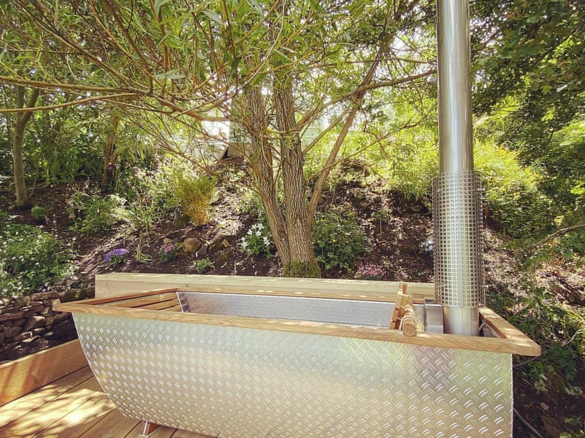 A bath with a view | Cornfield Lodge, Shaftesbury