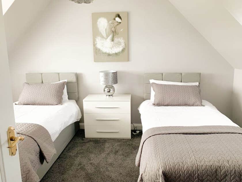 Twin bedroom | Float Bay View, Float Bay by Sandhead near Stranraer