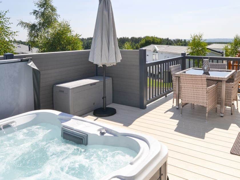 Hot tub | Herdwick Lodge - Percy Woods Golf and Country Retreat, Swarland, near Morpeth