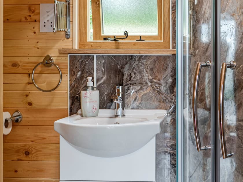Shower room | Mountain View - Bwlchmaenllwyd Farm Holiday, Cilycwm, near Llandovery