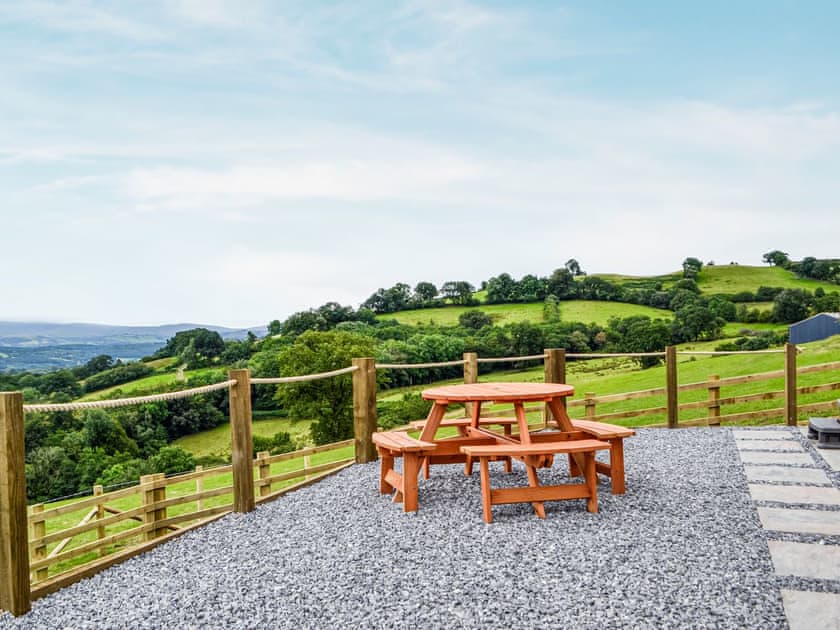 Sitting-out-area | Mountain View - Bwlchmaenllwyd Farm Holiday, Cilycwm, near Llandovery