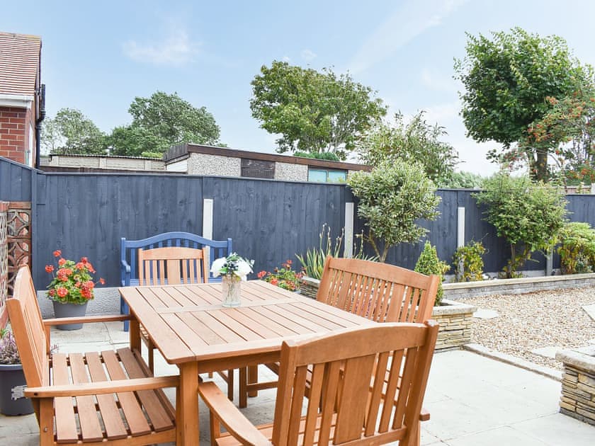 Outdoor eating area | Berwick Lodge, Thornton-Cleveleys, near Blackpool