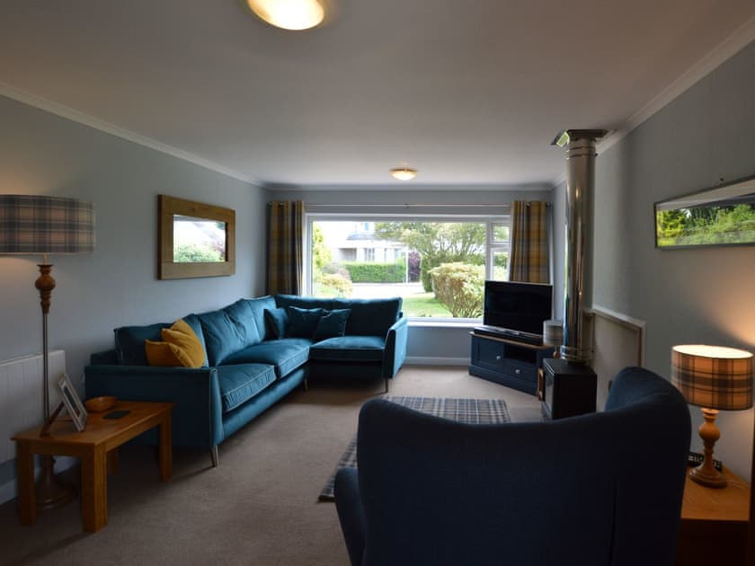 Comfortable seating within living area | March Brown, Garmouth, near Elgin