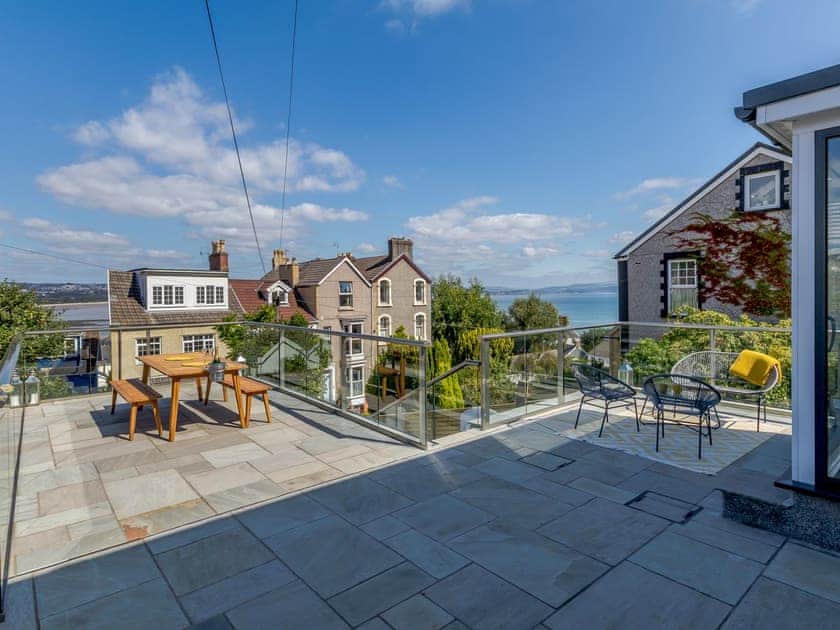 Patio | The Views, Mumbles, near Swansea