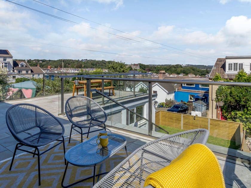 Patio | The Views, Mumbles, near Swansea