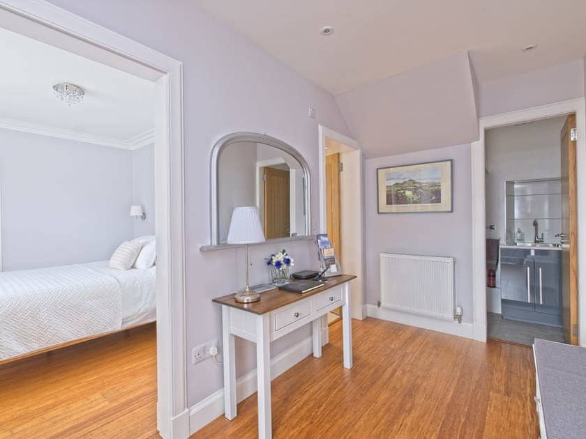 Hallway leading to kingsize bedroom and utility/WC | Lower Canterbury House, Gattonside, near Melrose
