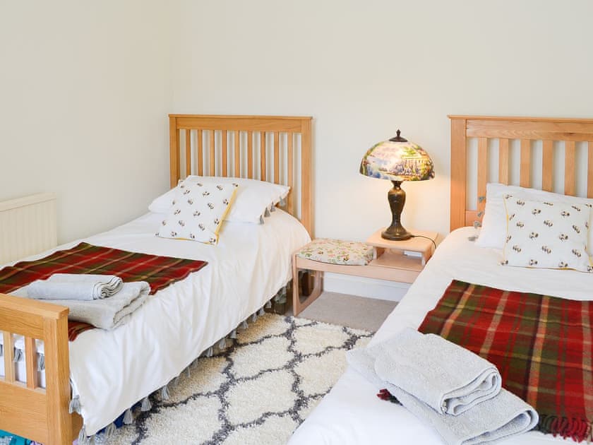 Twin bedroom | Oor Wee Hoose, Whithorn, near Newton Stewart