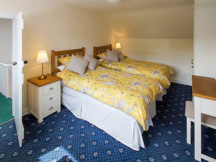 Twin bedroom | South Cottage - Howpasley Farm, Howpasley, near Hawick